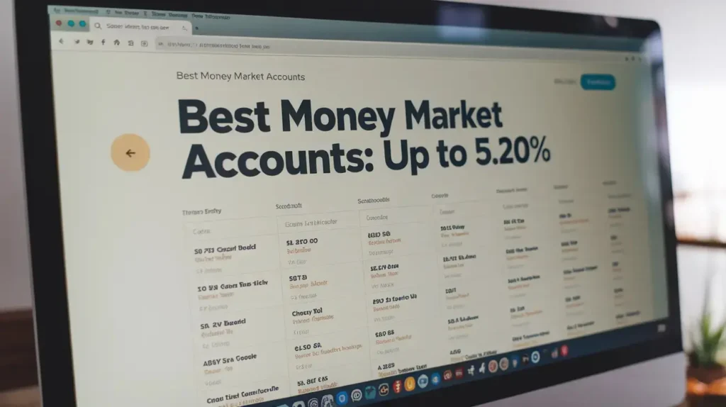 Graph comparing the best money market accounts with high yields and transactional flexibility.