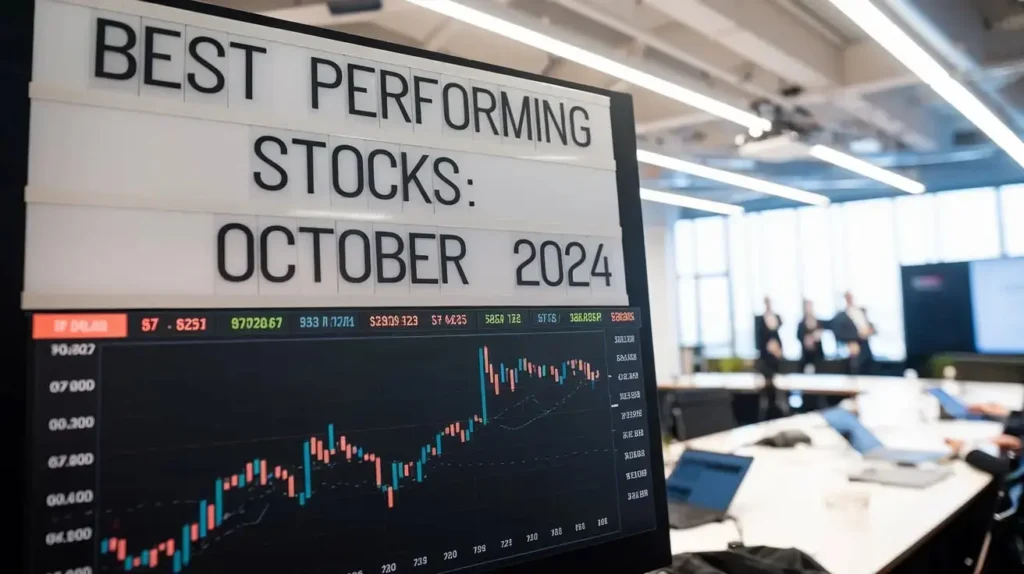 Graph highlighting the best performing stocks for smart investing, showcasing top picks and market trends