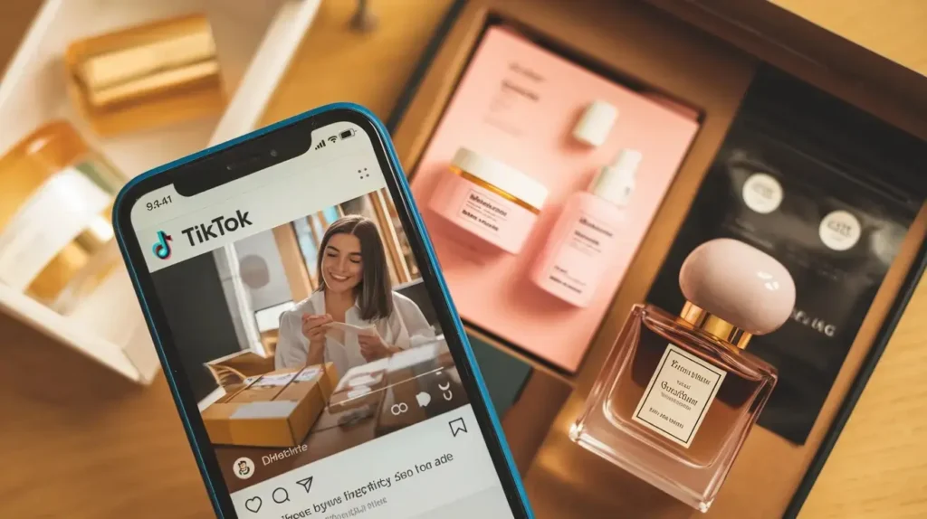 TikTok Ads for Dropshipping: Animated video showcasing various products with 'Shop Now' call-to-action and TikTok profile handle @dropshipping_store