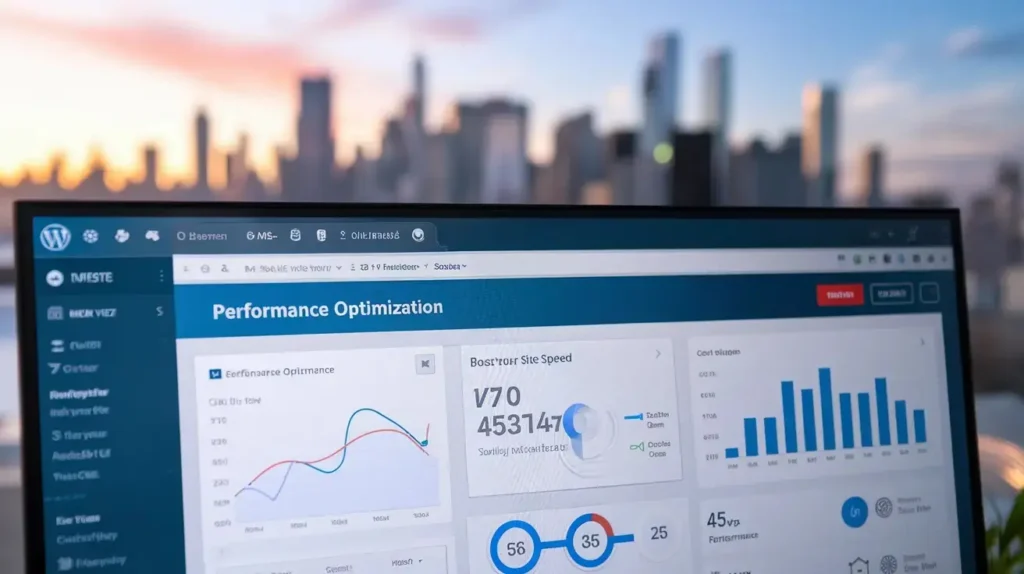 Graph showing WordPress performance optimization techniques and their impact on website speed and user experience