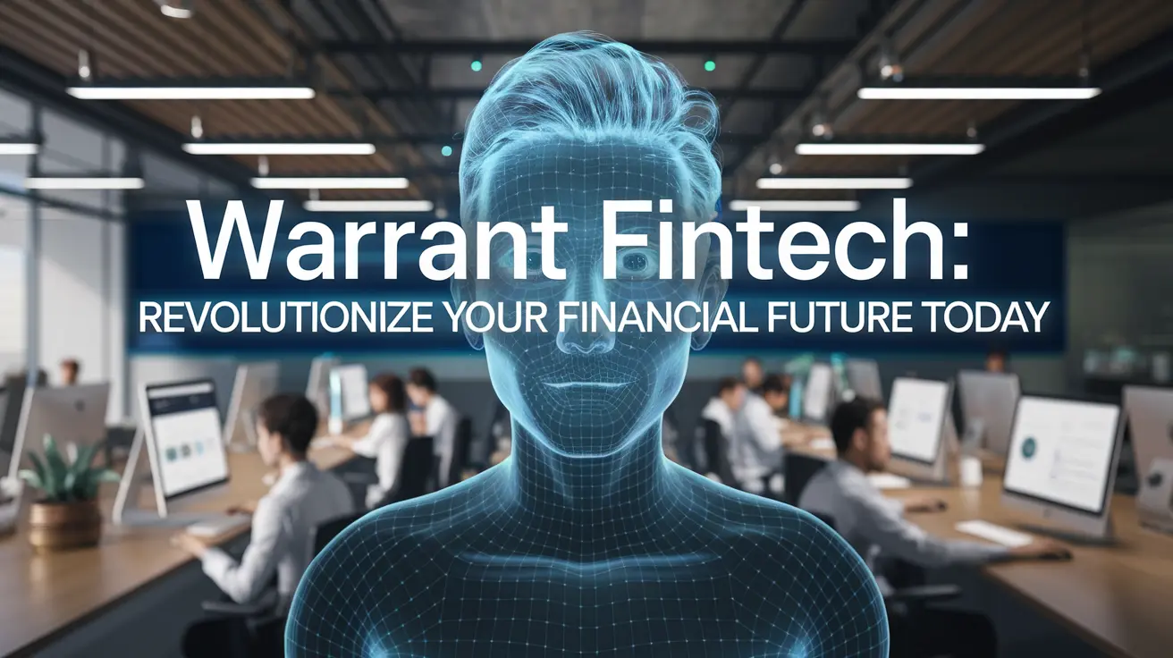 Warrant Fintech logo with a stylized 'W' and 'F' interconnected, symbolizing innovation in financial technology.