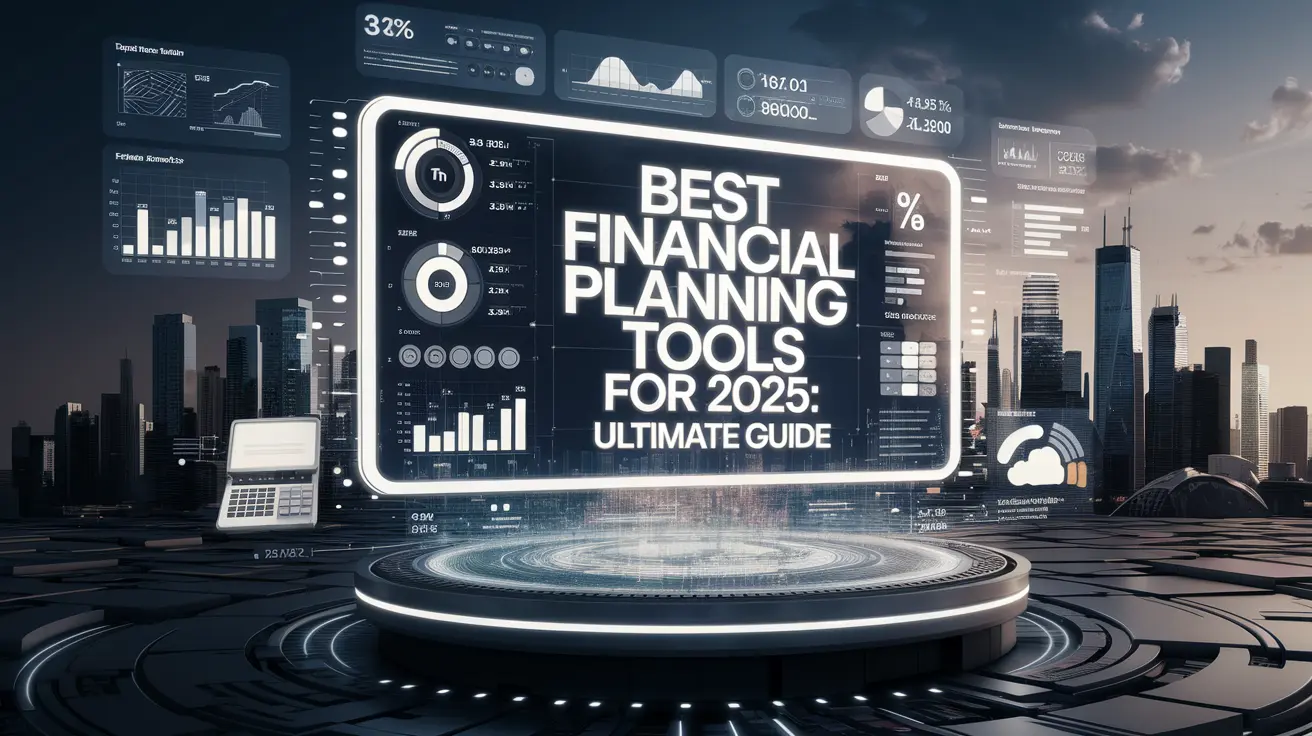 A screenshot displaying various financial planning tools on a computer screen, including graphs, charts, and calculators for budgeting and investment analysis