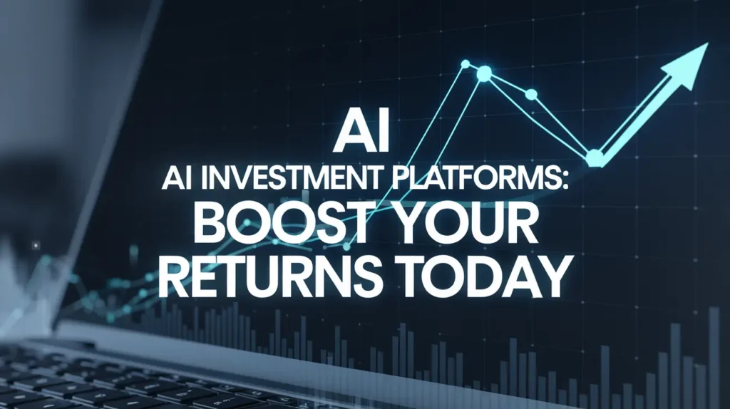 Graphical interface of AI investment platforms showcasing data analytics and financial charts