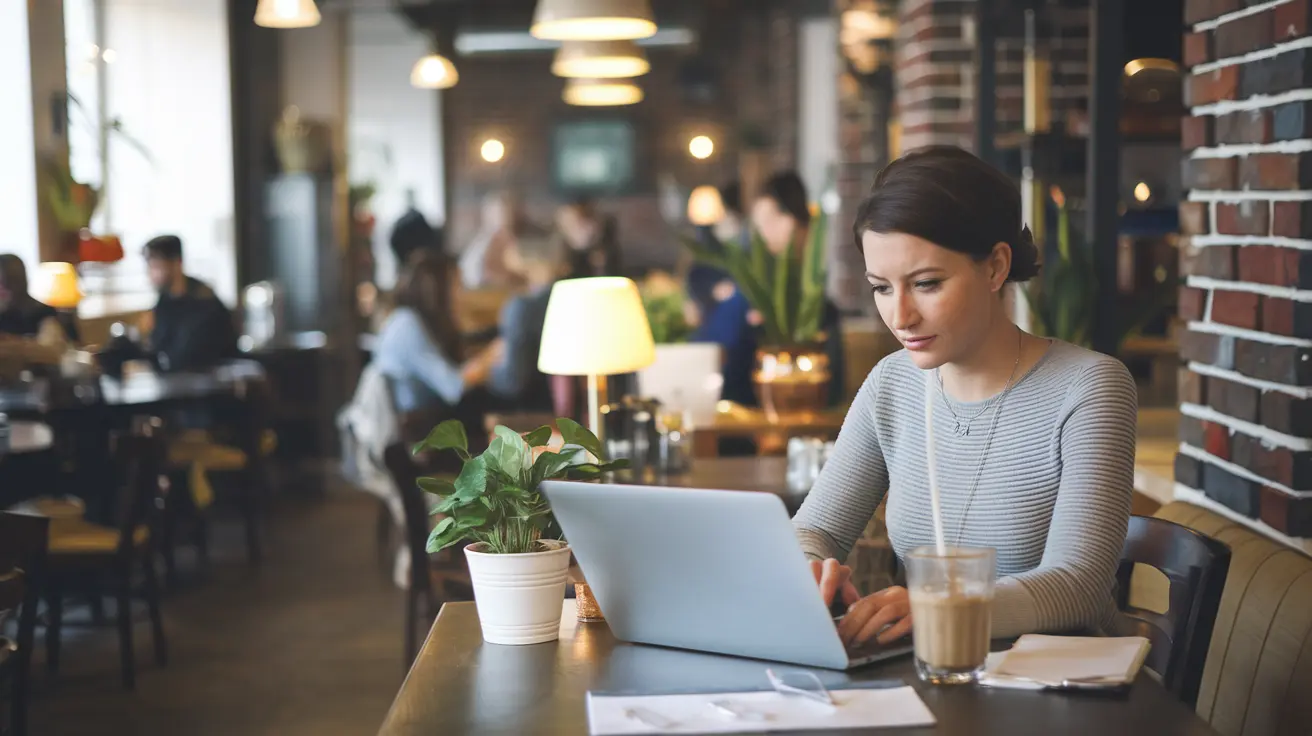 Remote Flexible Jobs: Illustration of a person working remotely on a laptop with a flexible job arrangement, highlighting the benefits of remote work.