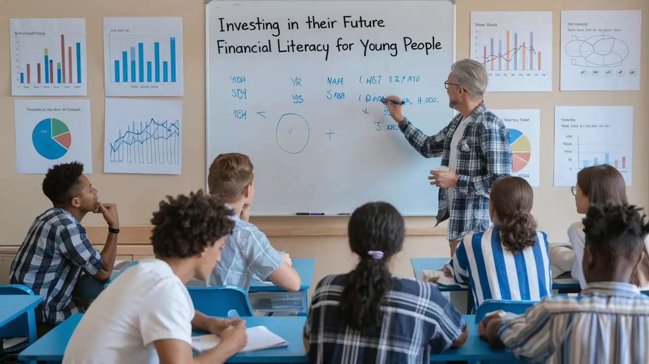 Illustration encouraging viewers to start investing early, featuring a growth chart and a piggy bank.